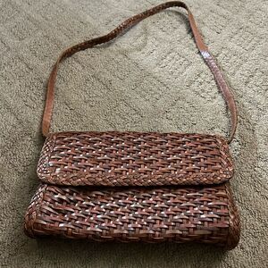 Accessory Lady Braided Leather Shoulder Bag – Vintage Boho Style